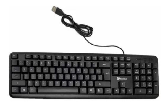 Teclado Com Fio Shinka Impermeável À Prova De Choque.