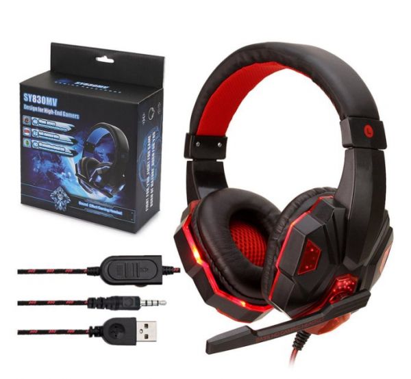 Fone De Ouvido Headset Gamer Sy-830mv.