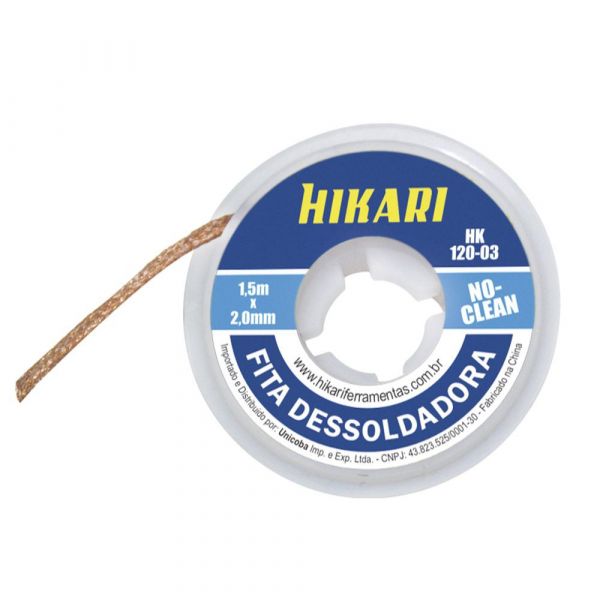 Fita Malha Dessoldadora Hikari 1,5 / 2,0mm