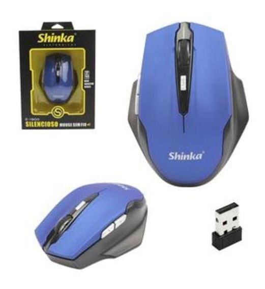 Mouse sem fio silencioso E-1900 – Shinka.